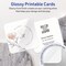 Avery Glossy White Square Cards, 3" x 3" Square Rounded Corners